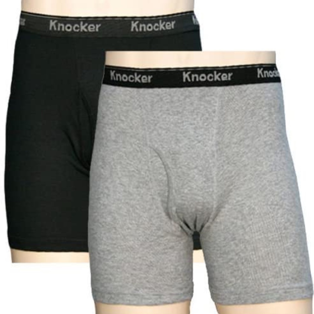 Knocker 2 Sets of 2 100% Cotton Boxer Briefs  X-Large
